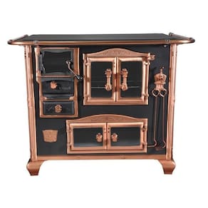 Fogao a Lenha N 2 Princess Preto Rose Gold com Tampa