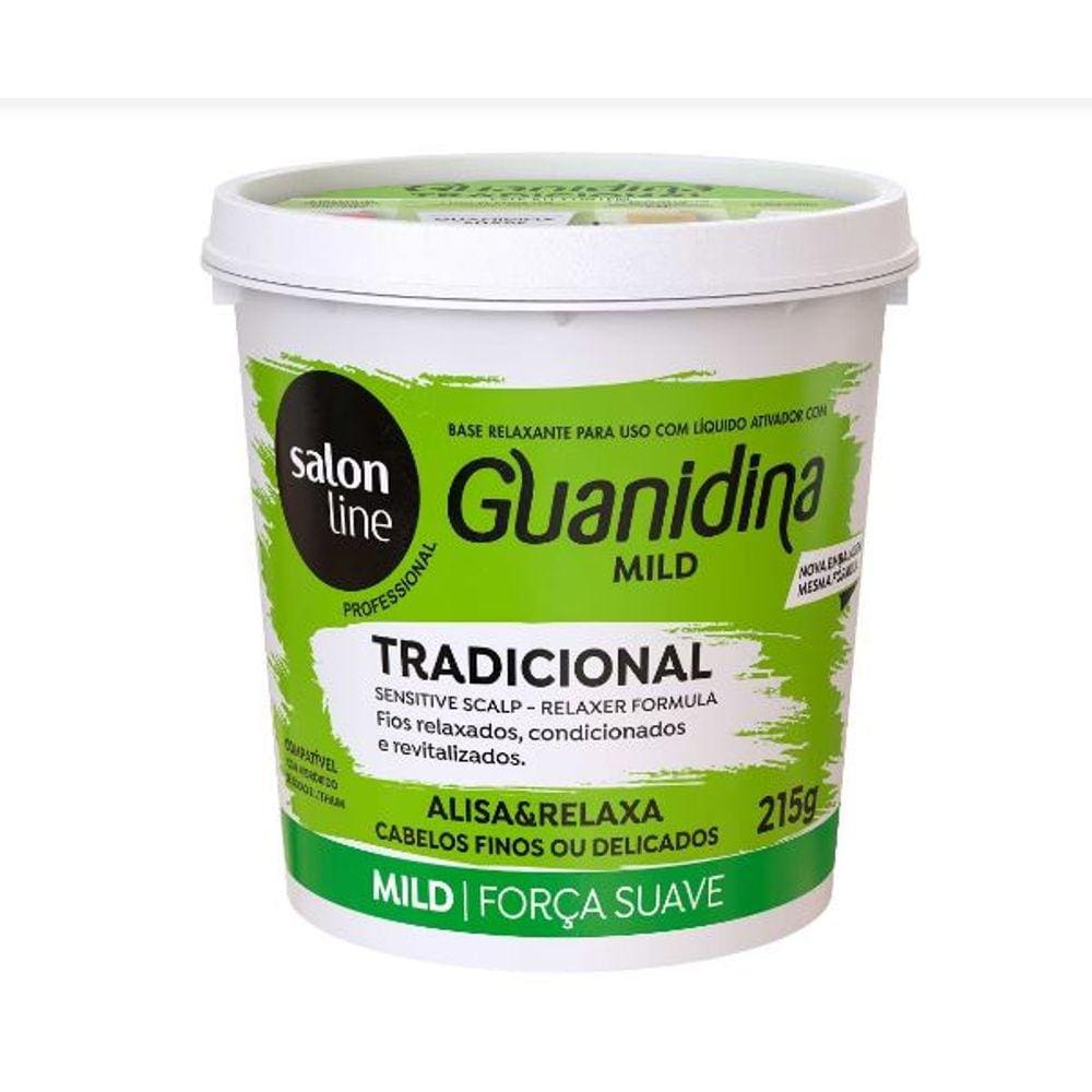 SalonLine Guanidina Tradicional Mild Base Relaxante - 215g