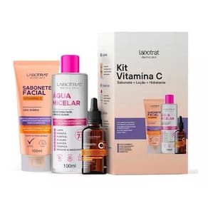 Kit Labotrat Sabonete Facial + Água Micelar + Vitamina C