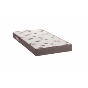 Colchão  Solteiro Ortobom D 28 Light 14X 188X 78 cm Branco/Bordô