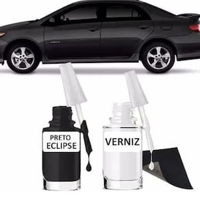 Tinta Retoque Tira Risco Automotivo Preto Eclipse Preto