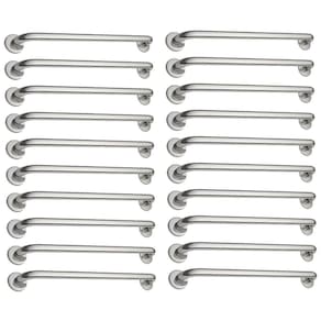 Alça De Apoio Kit 20 Unid Barra 70cm Inox Deficiente Anti Queda Criança Idoso Suporte Parede