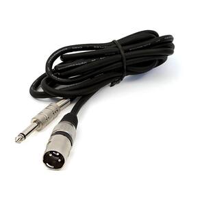 Cabo P10 Para Xlr Macho, Preto Mono- 4 Metros
