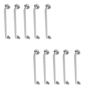 Alça De Apoio Barra Inox 40cm Kit 10 Unidades Cadeirante Acessibilidade Idoso Deficiente Banheiro