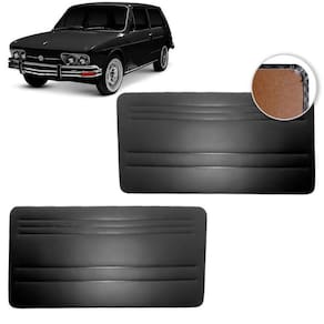Forro De Porta Dianteira Vw Brasilia 73-77 Vinil Preto