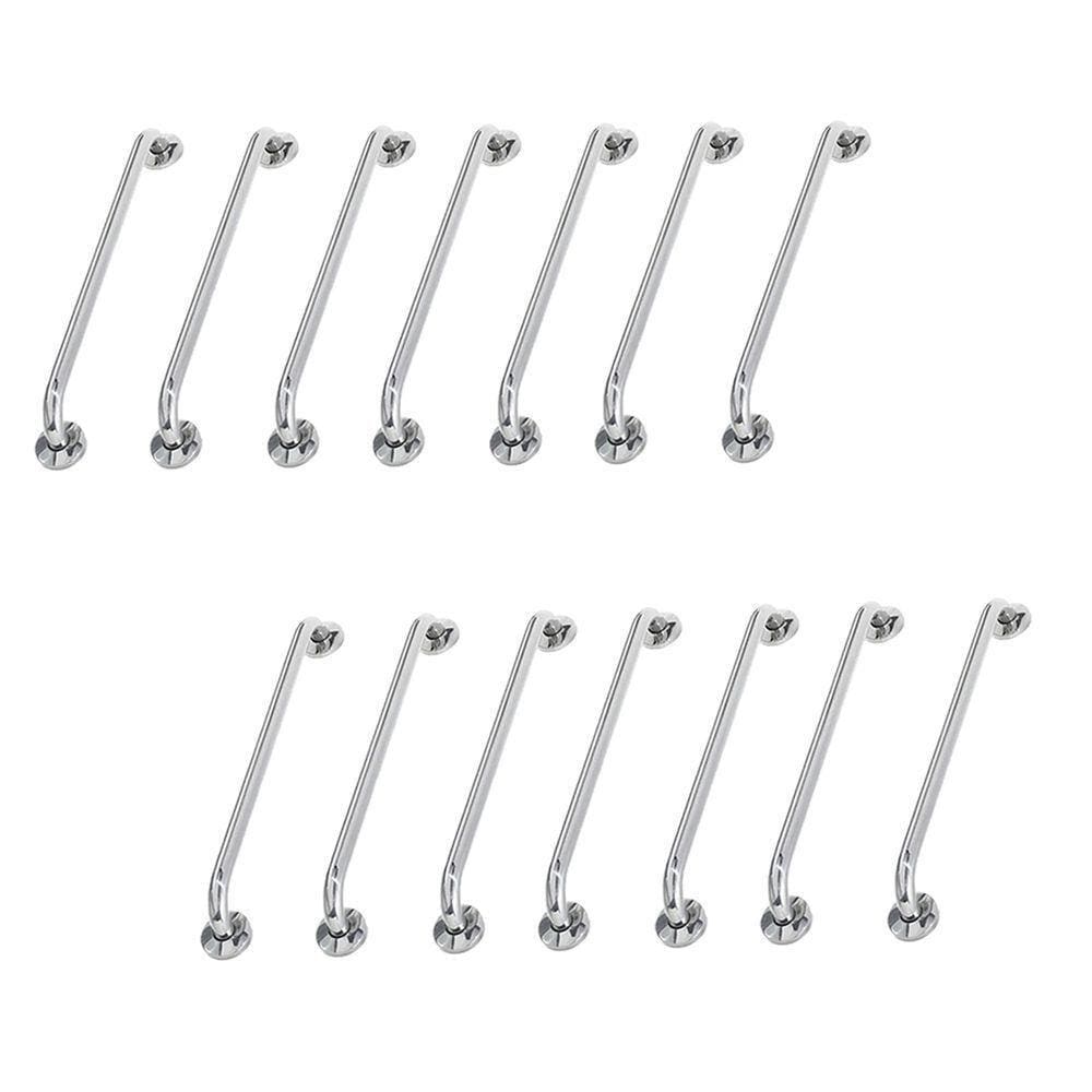 Alça De Apoio Barra Inox 80cm Kit 14 Unidades Idoso Cadeirante Segurança Banheiro Quarto Corredor