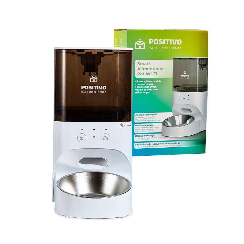 Smart Alimentador Pet Wi-Fi Positivo Casa Inteligente
