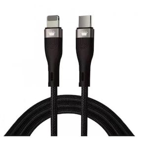 Cabo De Dados Type C X Lightning Pd 20w - Cabo Trançado Reforçado Turbo