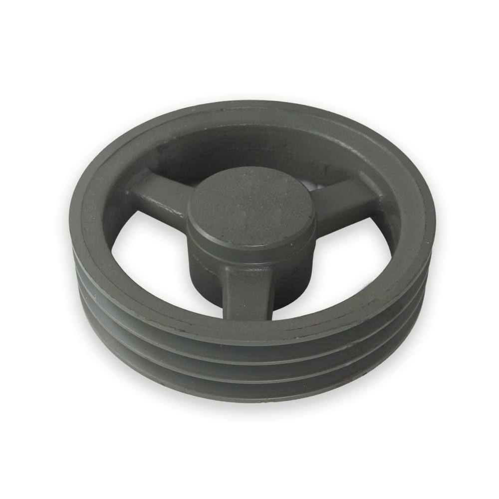 Polia Ferro Fundido 180mm 3 Canais - Uso Industrial/Agrícola