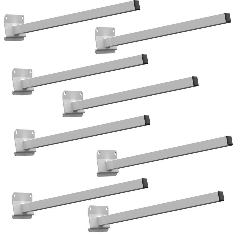 08 SUPORTES REFLETOR BASE INCLINADA BRAÇO 100 cm 08 CJ