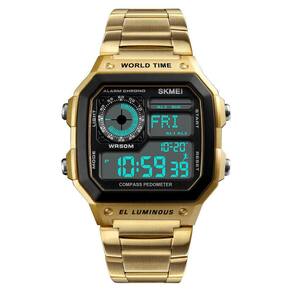 Relógio esportivo YOOTEN Word Time Alarme digital de dois tempos para homens