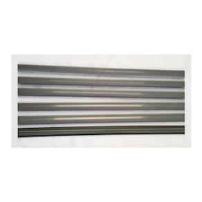 Porta Etiqueta Bandeja Gondola Lx 92 Cm Cinza Kit Com 10