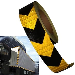 Faixa Refletiva Segurança 25 Metros Seta Sinalizaçao Amarelo Fluorescente Via Publica Caminhao Estrada Automotivo Evita Acidente