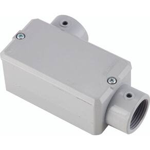 Condulete Fixo Tipo "ll" 2" Com Tampa - Sem Rosca - Com Pintura Eletroestática A Pó