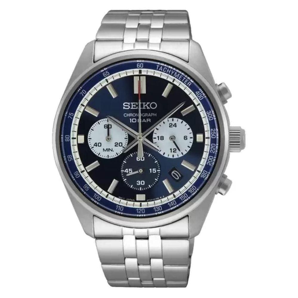 Relógio Seiko Cronógrafo Azul Masculino SSB427B1