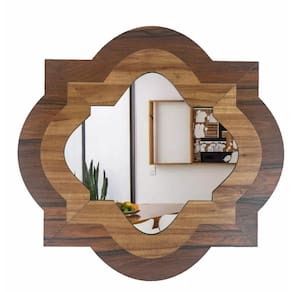 Espelho Decorativo Moldura Madeira Pegui Cambridge 65 Cm