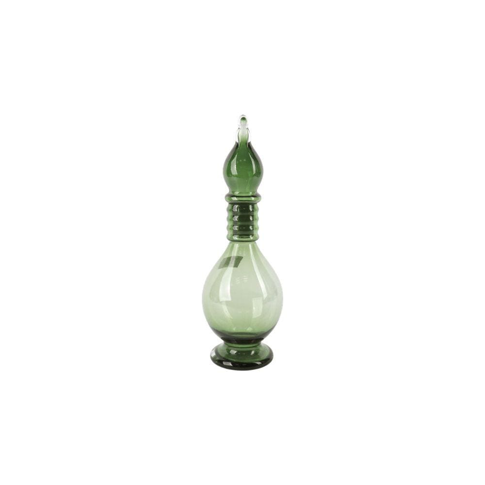 Garrafa Decorativa Aladino de Vidro Verde 40cm WG0078 BTC
