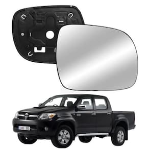 Lente Retrovisor Com Base Hilux 05-11 Ld Esquerdo