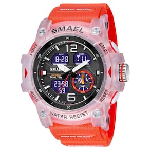 Relógio esportivo SMAEL 8007 Quartz Digital Dual Movement para homens