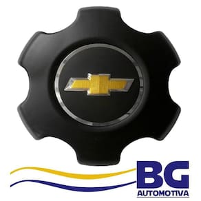Calota Centro De Roda S10 Ltz 12-15 Preto Com Emblema
