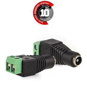 Adaptadores Borne Plug P4 Fêmea - Kit Com 10