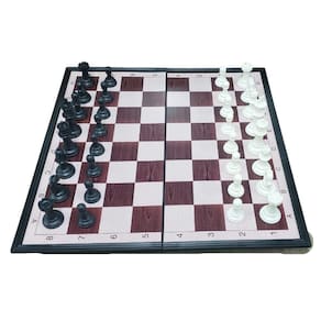 Jogo De Xadrez E Dama Magnetico Luxo 2 Em 1