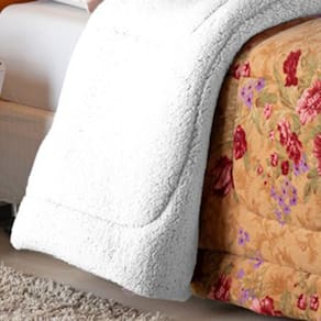 Coberdrom Robust Queen Manta Soft Sherpa Lã Carneiro Pesado