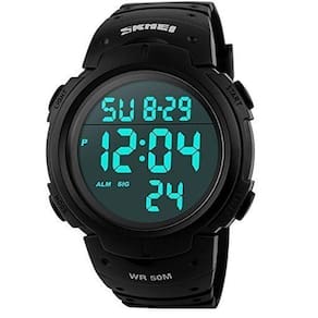 Relógio digital SKMEI Carlien Military LED para homens à prova d`água