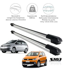 Rack Travessa Teto Vw Crossfox Spacefox Fox Xtreme Track