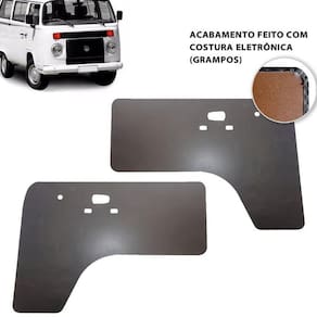 Forro De Porta Dianteira Kombi Clipper 76-88 Preto Sem Furo