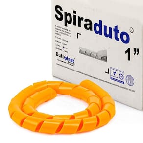 Organizador Fios E Cabos Spiraduto De 1 Laranja - 1 Mt