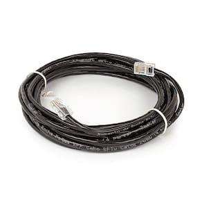 Cabo De Rede Cat5E Montado Preto - 15 Metros