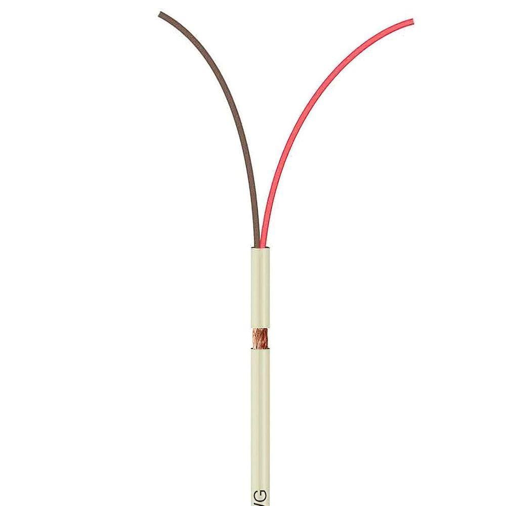 Cabo Manga 02X26 Awg - Com Blindagem Bege - 10 Metros