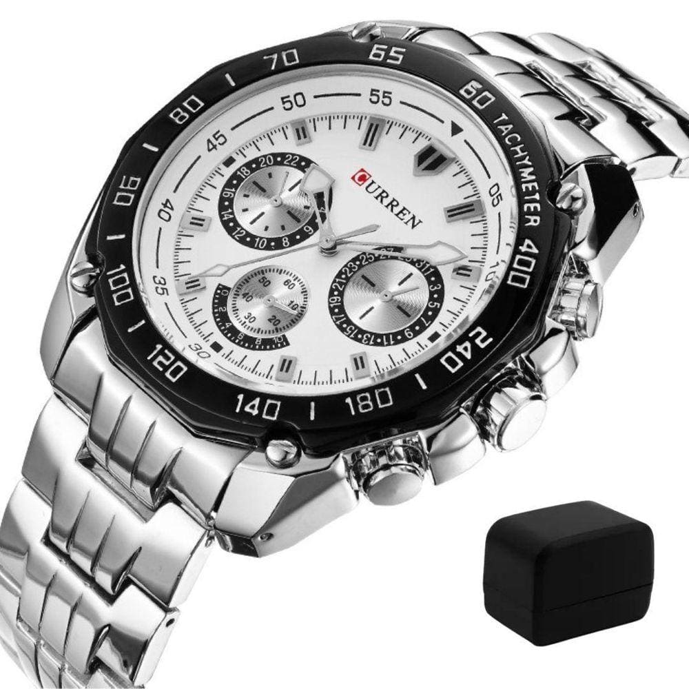 Relógio Masculino Curren Bracelete Inox