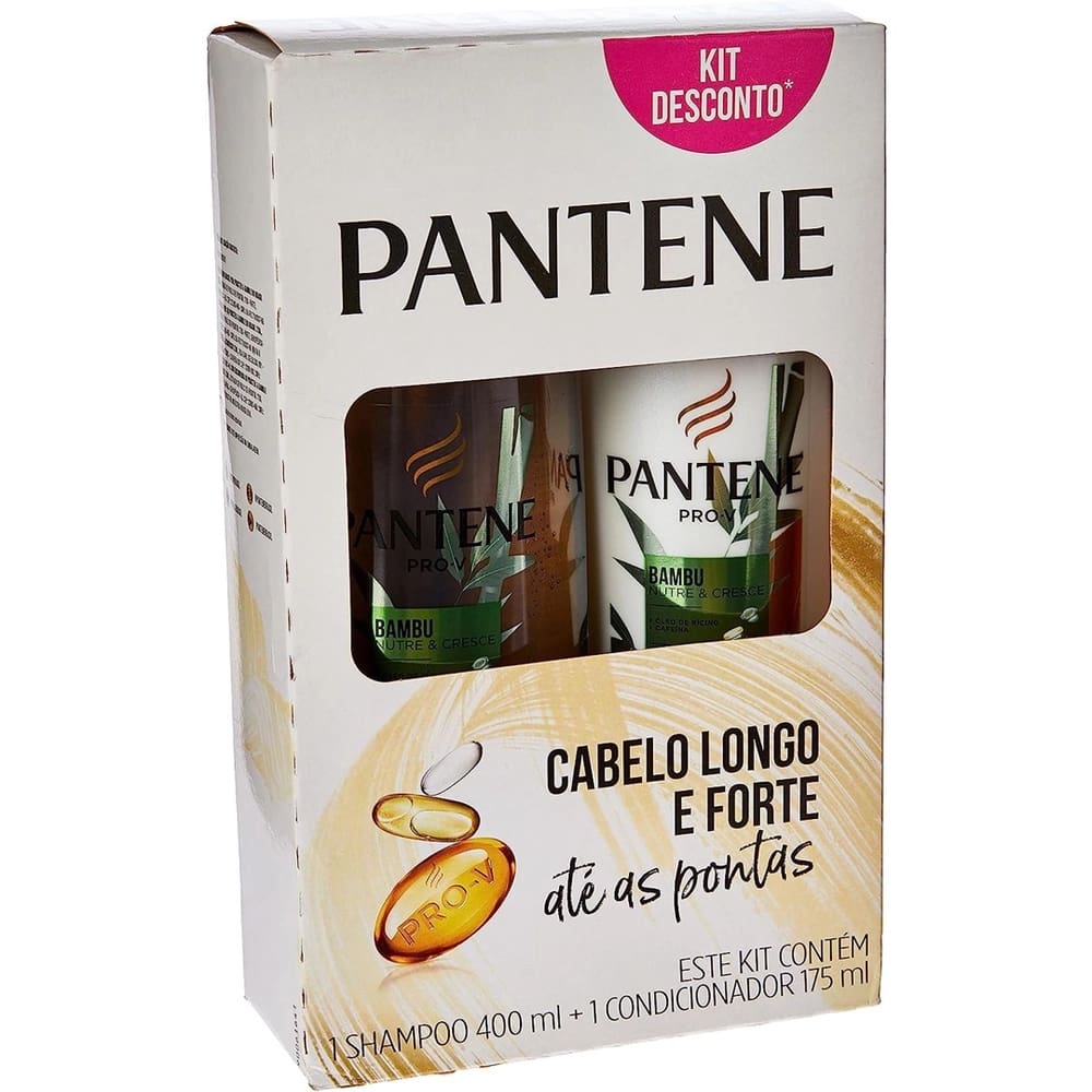Kit Pantene Bambu Shampoo 400mL + Condicionador 175mL