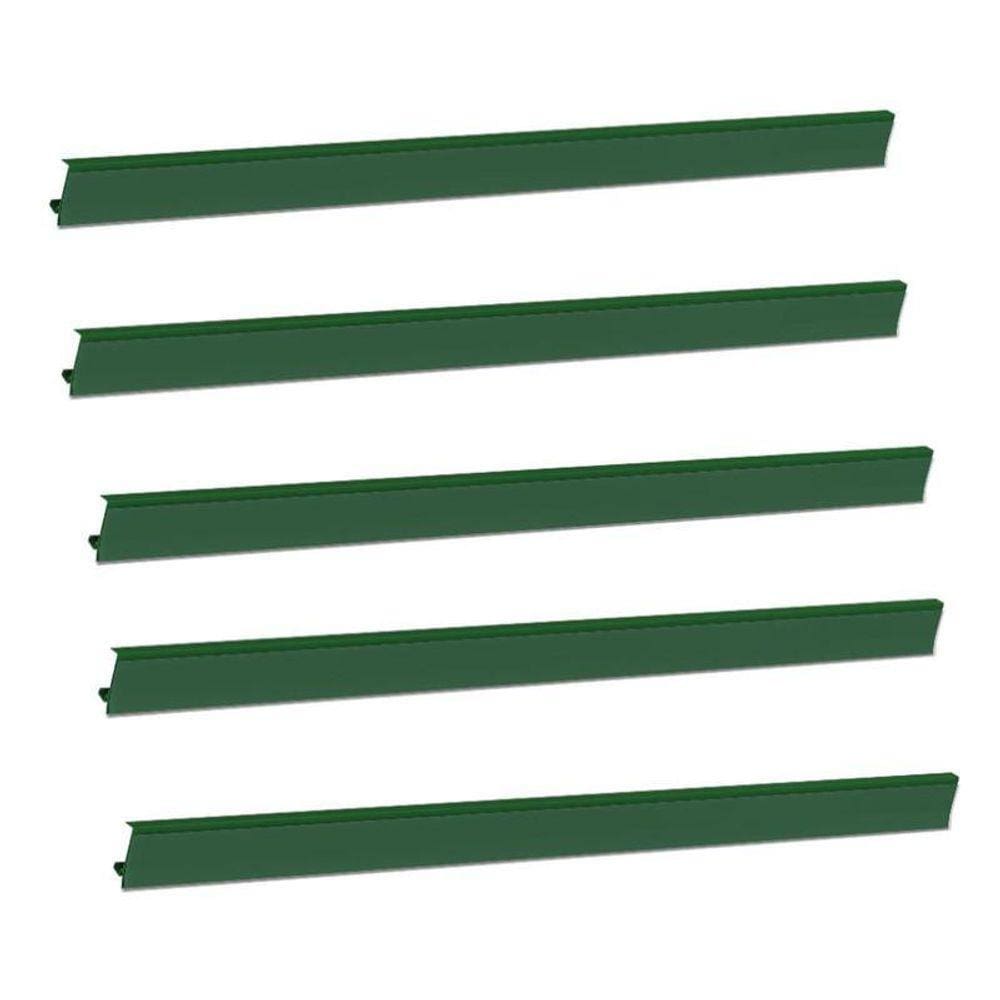 Porta Etiqueta Bandeja Gondola Lx 92 Cm Verde Kit Com 25