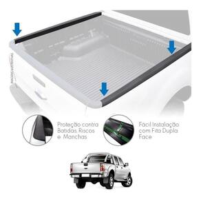 Protetor Borda Lateral Caçamba Ford Ranger Dupla 1994 A 2012