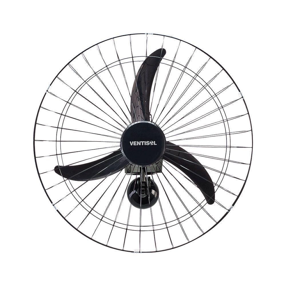 Ventilador De Parede Oscilante 60cm Ventisol New Preto 220v