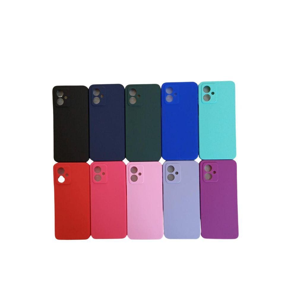 Capa Aveludada Moto G54 + Película 3D Roxo