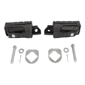 Pedaleira Compatível Moto Cg Titan 125 Titan 150 Cor Preto