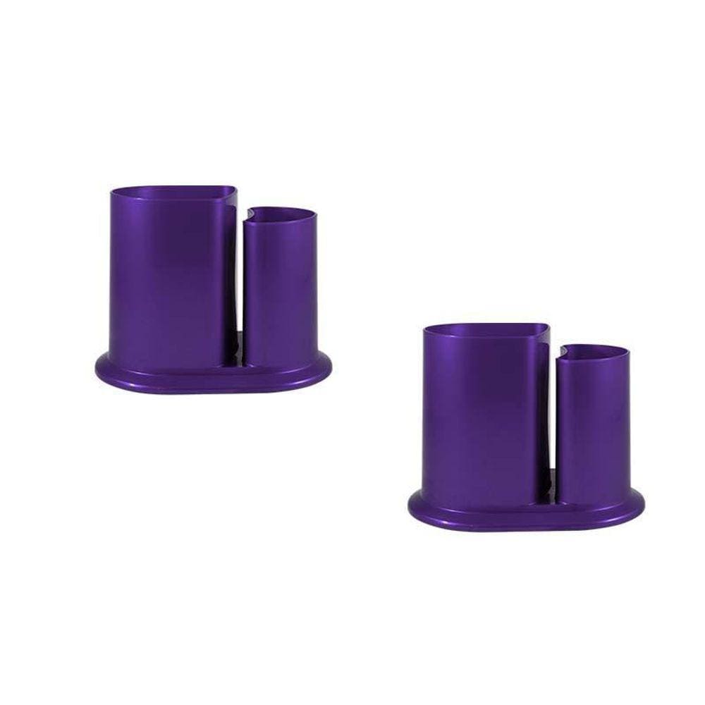 Kit 2 Porta Lápis Duo Lilás Plástico