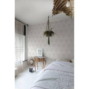 Papel de Parede Maison Damask Cinza - Alta Tecnologia