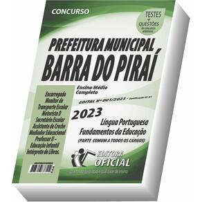 Apostila Barra Do Piraí - Rj - Nível Médio - Parte Comum