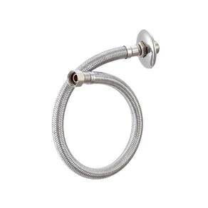 Engate Mangueira Flexível Trançado Aço Inox 40Cm Quente Fria