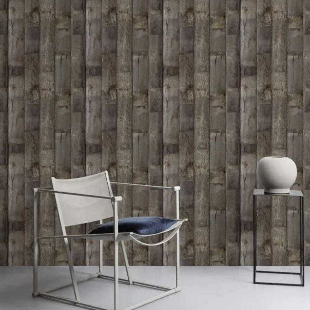 Papel De Parede Wanderlust Madeira Marrom 10m X 0.53m