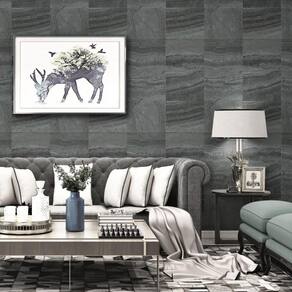 Papel De Parede Pedra Azul E Prata - Essencial Ess1030