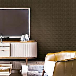 Papel De Parede Geométrico Dourado Vip1063 - 10m X 0.53m