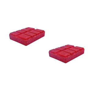Kit 2 Porta Comprimido Fibra Madeira Vermelho