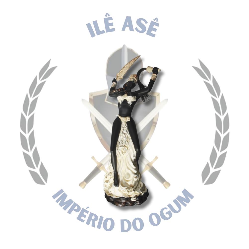 Imagem Resina Orixá Iansã Africano Marfim 40Cm