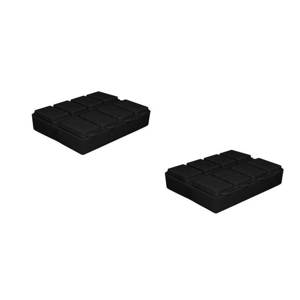Kit 2 Porta Comprimido Preto Plástico